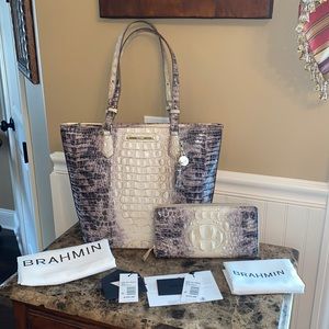 Brahmin Asher Veranda Tote & Skyler Melbourne Set